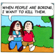 Illustration for article titled iCathy CK/i puts Louis C.K. quotes into iCathy/i comics